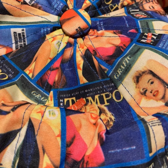Marilyn Monroe Print Hat - Picture 4 of 4